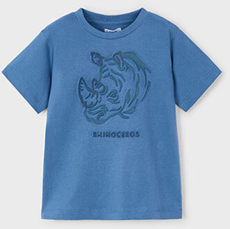Mayoral Zomer t-shirt S/S jongens - blauw - Maat 98