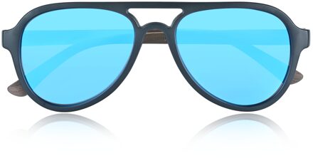 Mazatlan gepolariseerde zonnebril - Walnoot/Blauw