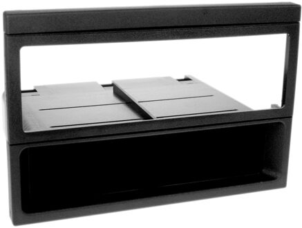 Mazda 1-DIN Paneel met aflegbakje. Mazda MX-5 / 323 (F) / 626 Kleur: Zwart 28117001