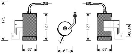 Mazda Airco Droger 2700D165