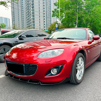 Mazda AutoStyle Voorspoilerlip passend voor Mazda MX-5 (NC) Facelift 2009-2015 (Glanzend Zwart ABS) DXVMA05