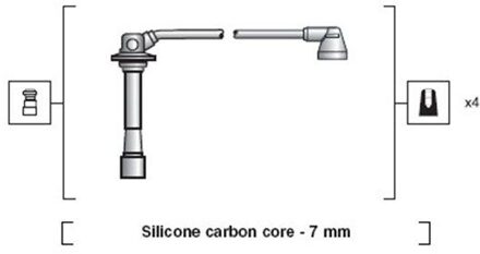 Mazda Bougiekabelset MSK1180