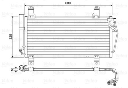 Mazda Condensor, airconditioning 814456
