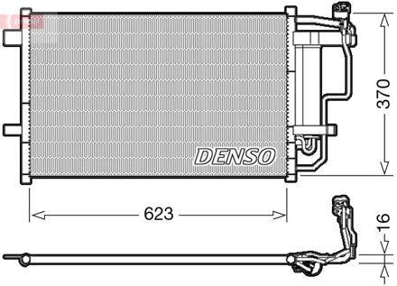 Mazda Condensor, airconditioning DCN44007