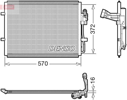 Mazda Condensor, airconditioning DCN44016