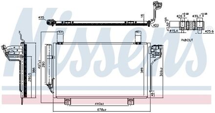 Mazda Condensor, airconditioning ** FIRST FIT ** 941202