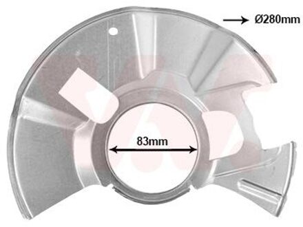 Mazda Dekplaat, remschijf 2741371
