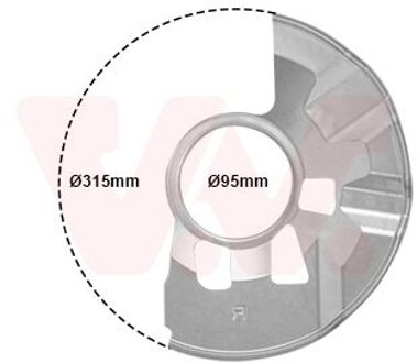 Mazda Dekplaat, remschijf 2754371