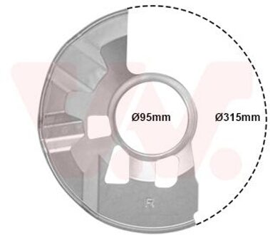 Mazda Dekplaat, remschijf 2754372