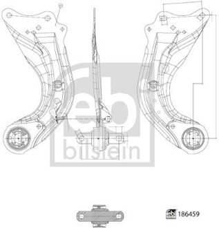 Mazda Draagarm, wielophanging 186459