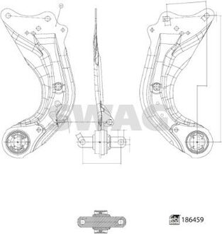 Mazda Draagarm, wielophanging 33110404