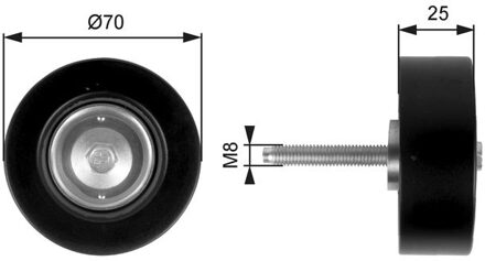 Mazda Geleide rol/omdraairol v-snaren DriveAlign® T36263