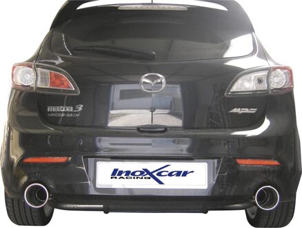 Mazda InoxCar uitlaat passend voor Mazda 3 2.3Di MPS (260pk) 2010- Links/Rechts 120mm Mega IXMAZD03120M