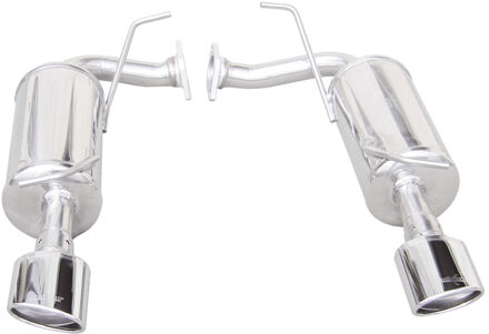 Mazda InoxCar uitlaat passend voor Mazda 6 2.3 Turbo 16V 260pk 2005- 1x120x80mm Obliquo IXMAZD01120