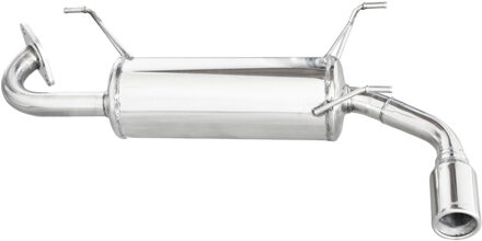 Mazda InoxCar uitlaat passend voor Mazda MX-5 1.6i 16V 1998-2000 1x80mm IXMAZD0480