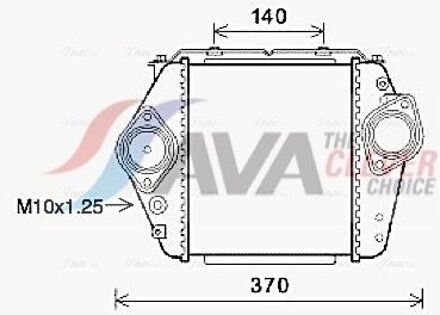Mazda Intercooler, inlaatluchtkoeler MZ4244