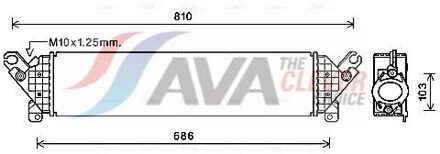 Mazda Intercooler, inlaatluchtkoeler MZA4277