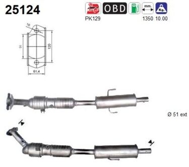 Mazda Katalysator 25124