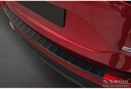 Mazda Matzwart RVS Bumper beschermer passend voor Mazda CX5 II 2017- 'Ribs' AV240305