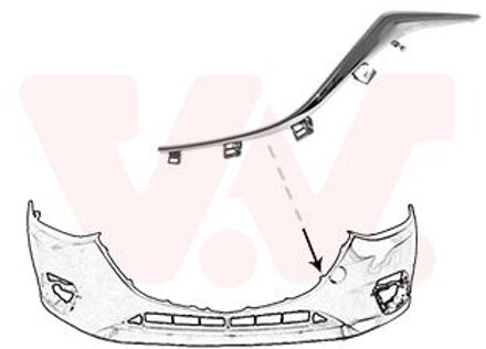 Mazda Plaat, bumper 2744581