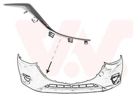 Mazda Plaat, bumper 2744582