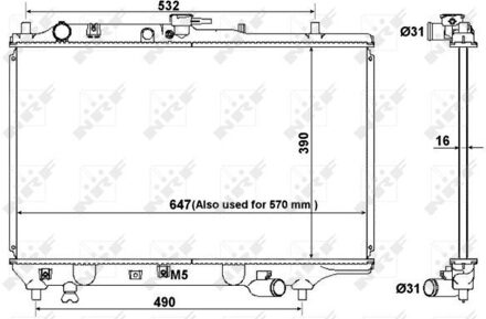 Mazda Radiateur 516511