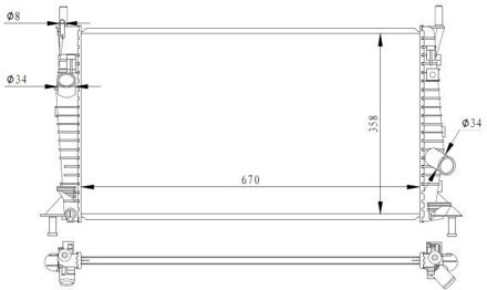 Mazda Radiateur 550014