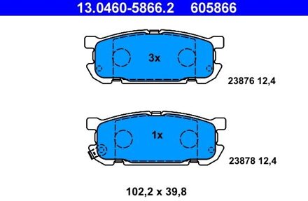 Mazda Remblokken set 13046058662