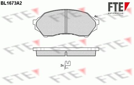 Mazda Remblokken set BL1673A2