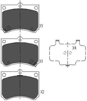 Mazda Remblokken set KBP4502