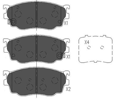 Mazda Remblokken set KBP4509