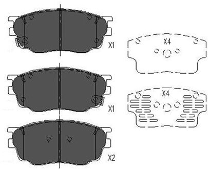 Mazda Remblokken set KBP4511