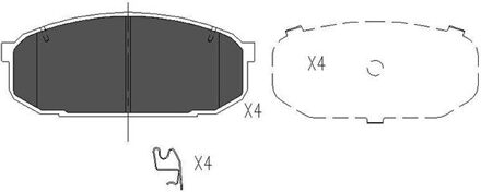 Mazda Remblokken set KBP4528