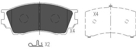 Mazda Remblokken set KBP4529