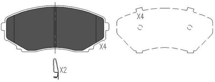 Mazda Remblokken set KBP4530