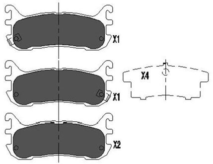 Mazda Remblokken set KBP4539