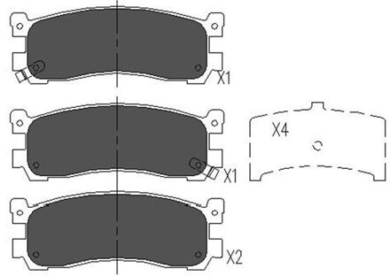 Mazda Remblokken set KBP4543