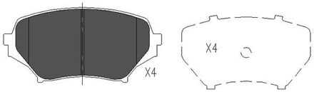 Mazda Remblokken set KBP4550