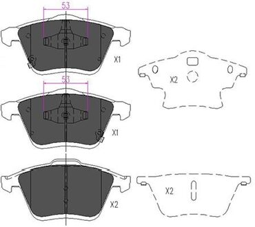 Mazda Remblokken set KBP4553