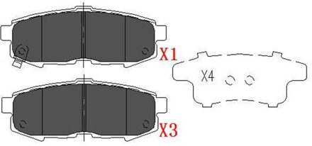 Mazda Remblokken set KBP4555