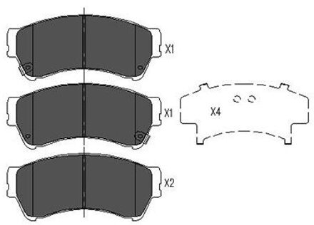 Mazda Remblokken set KBP4557