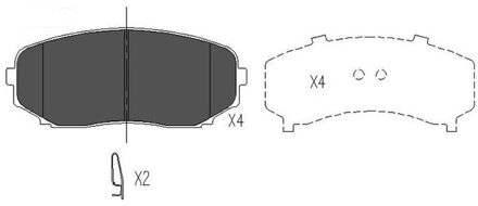 Mazda Remblokken set KBP4558