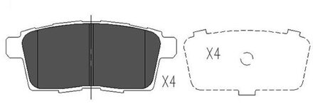 Mazda Remblokken set KBP4559