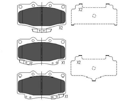 Mazda Remblokken set KBP9054
