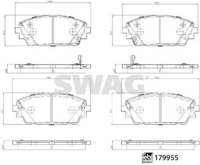 Mazda remblokkenset 33105574