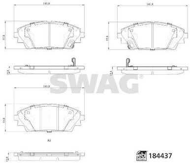 Mazda remblokkenset 33109371