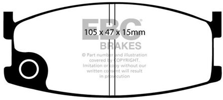 Mazda Remblokkenset EBC Ultimax2 DP326 DP326