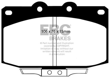 Mazda Remblokkenset EBC Ultimax2 DP763 DP763