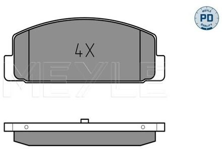 Mazda Remblokkenset, schijfrem 0252404514PD