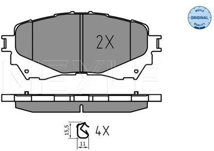 Mazda Remblokkenset, schijfrem 0252572516